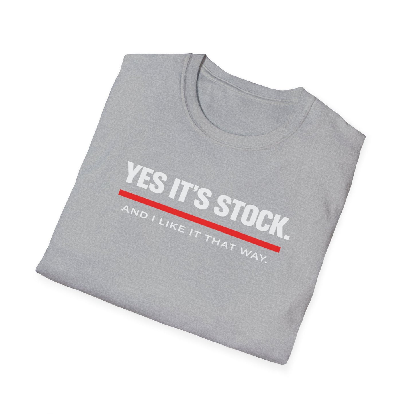 Yes, It's Stock white T-Shirt