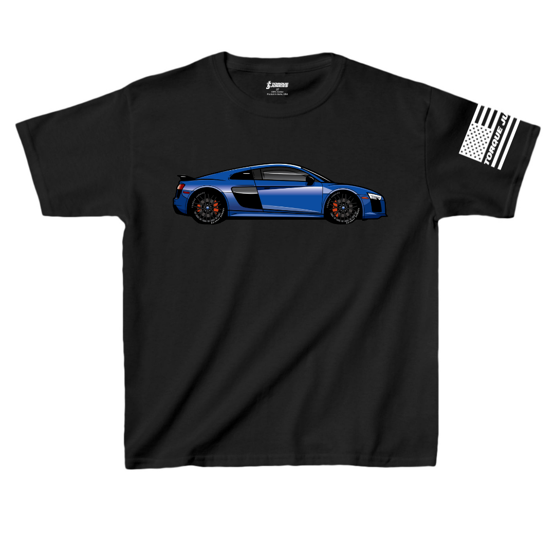 Blue Audi R8 - Kid's T-Shirt