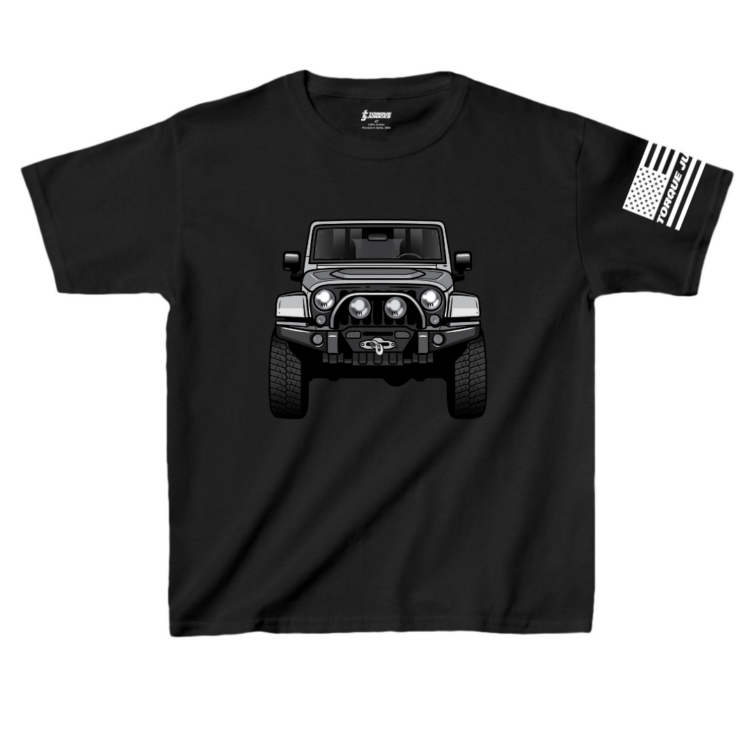 Gray Jeep Wrangler - Kid's T-Shirt