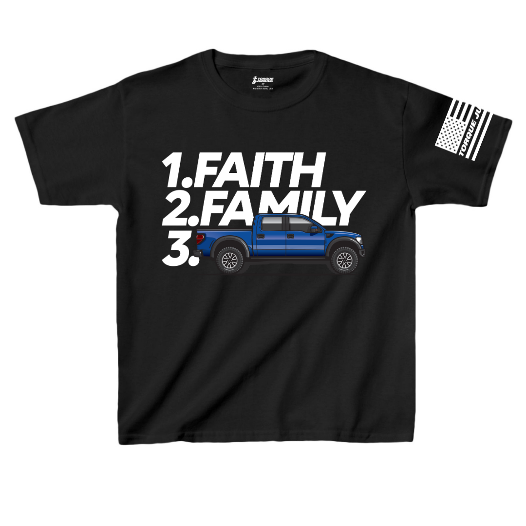 Faith Family Ford Raptor - Kid's T-Shirt