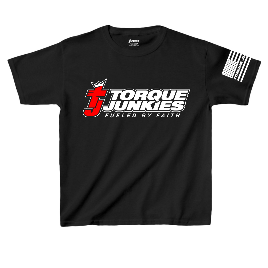 Torque Junkies Fueled By Faith - Kid's T-Shirt