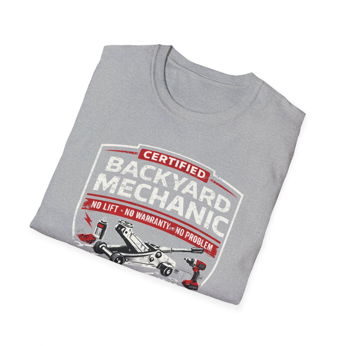 Backyard Mechanic Badge T-Shirt