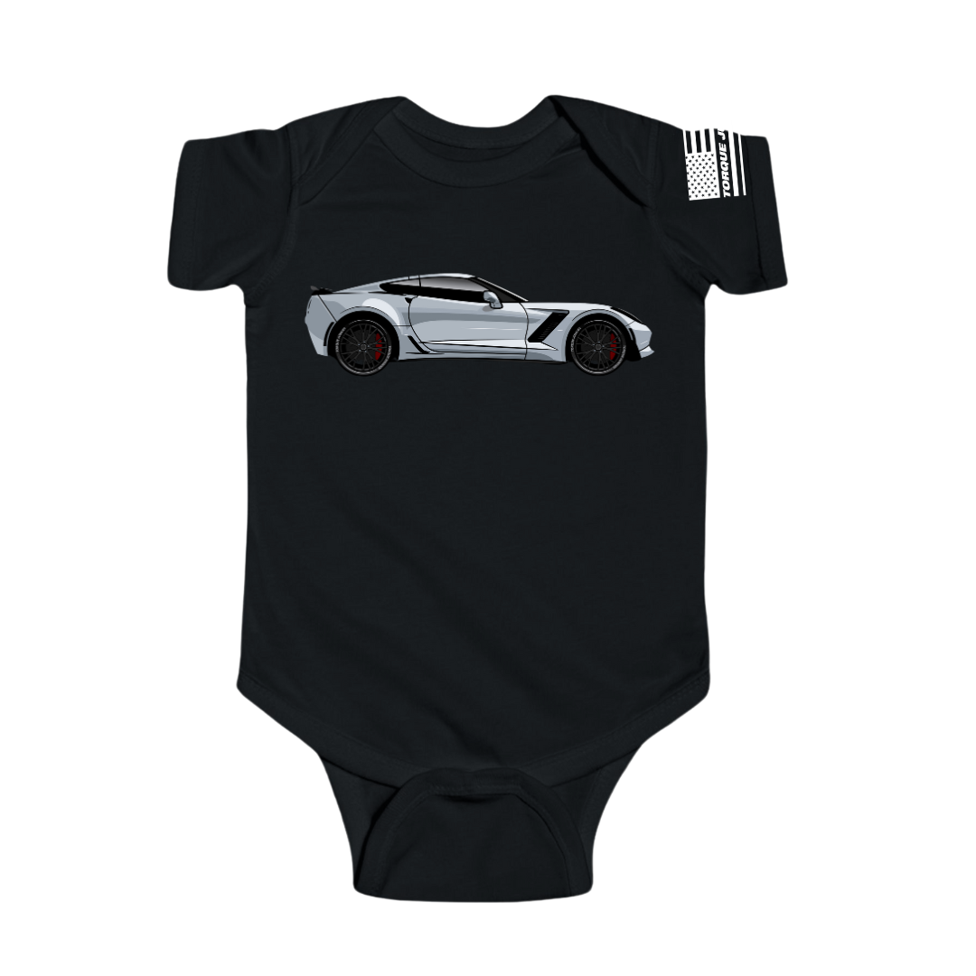 Silver Corvette Stingray - One-Piece