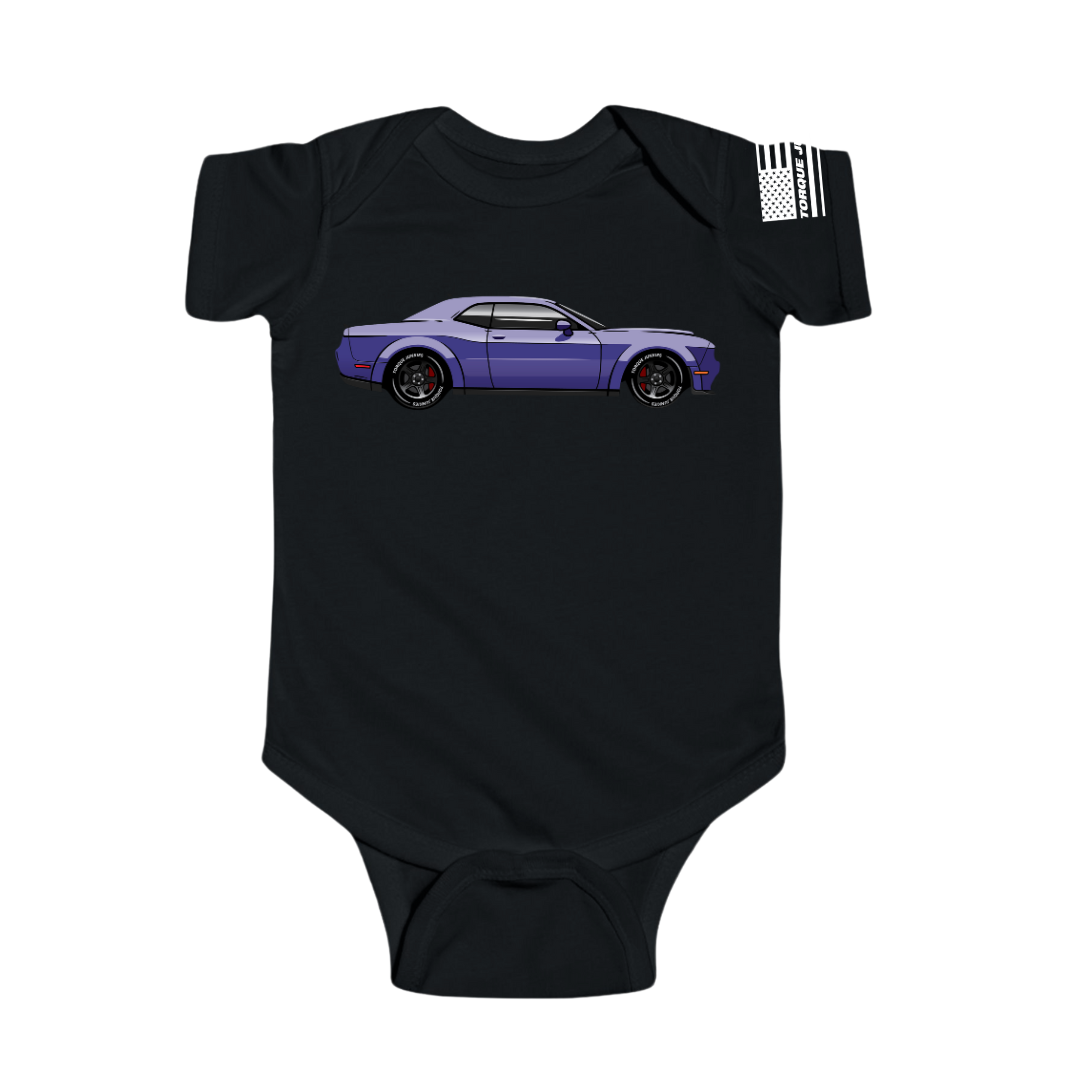 Purple Dodge Challenger - One-Piece
