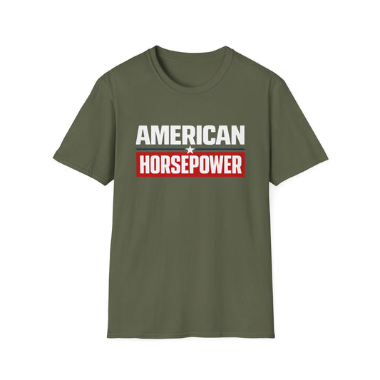 American Horsepower Typography T-Shirt