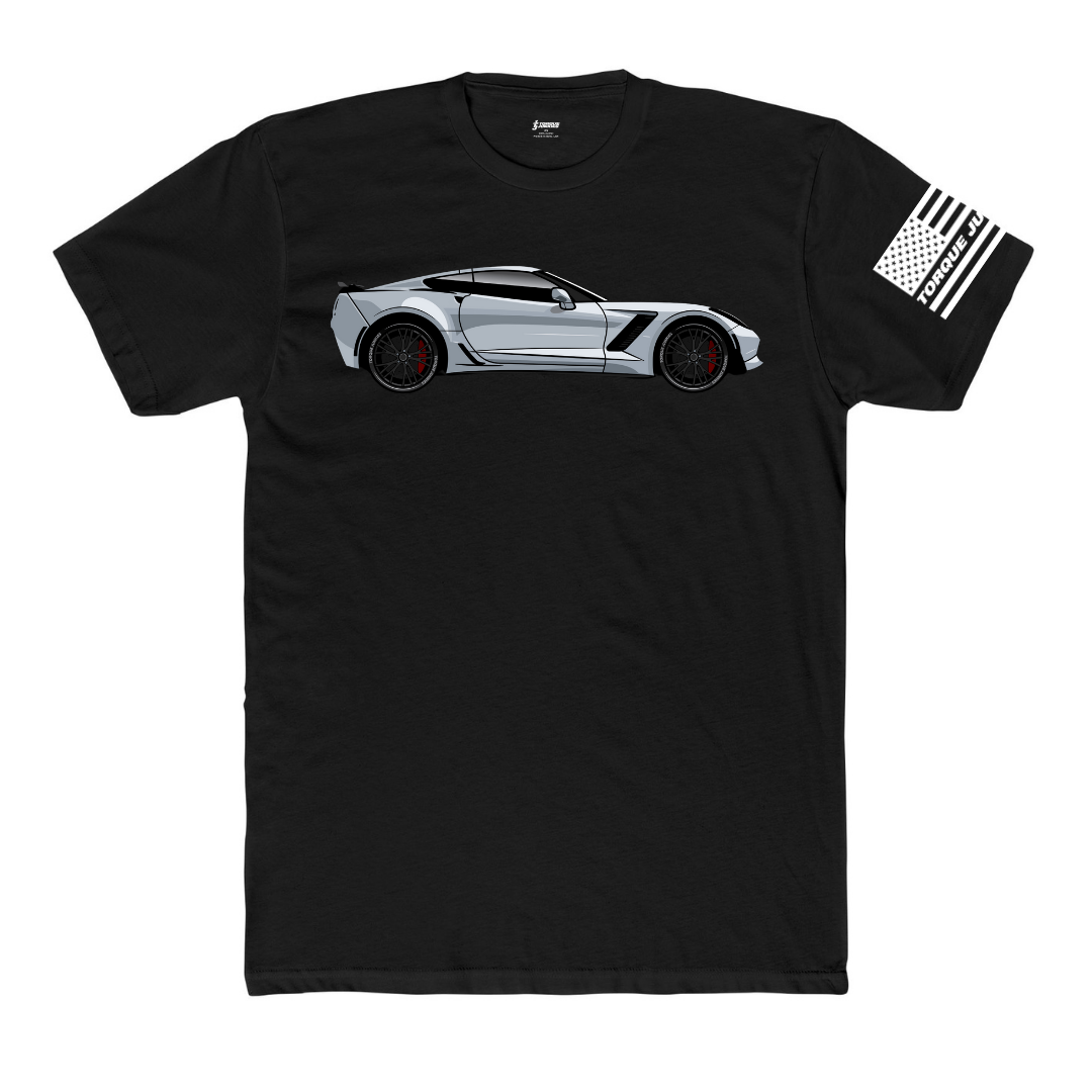 Silver Corvette Stingray - Premium Tee