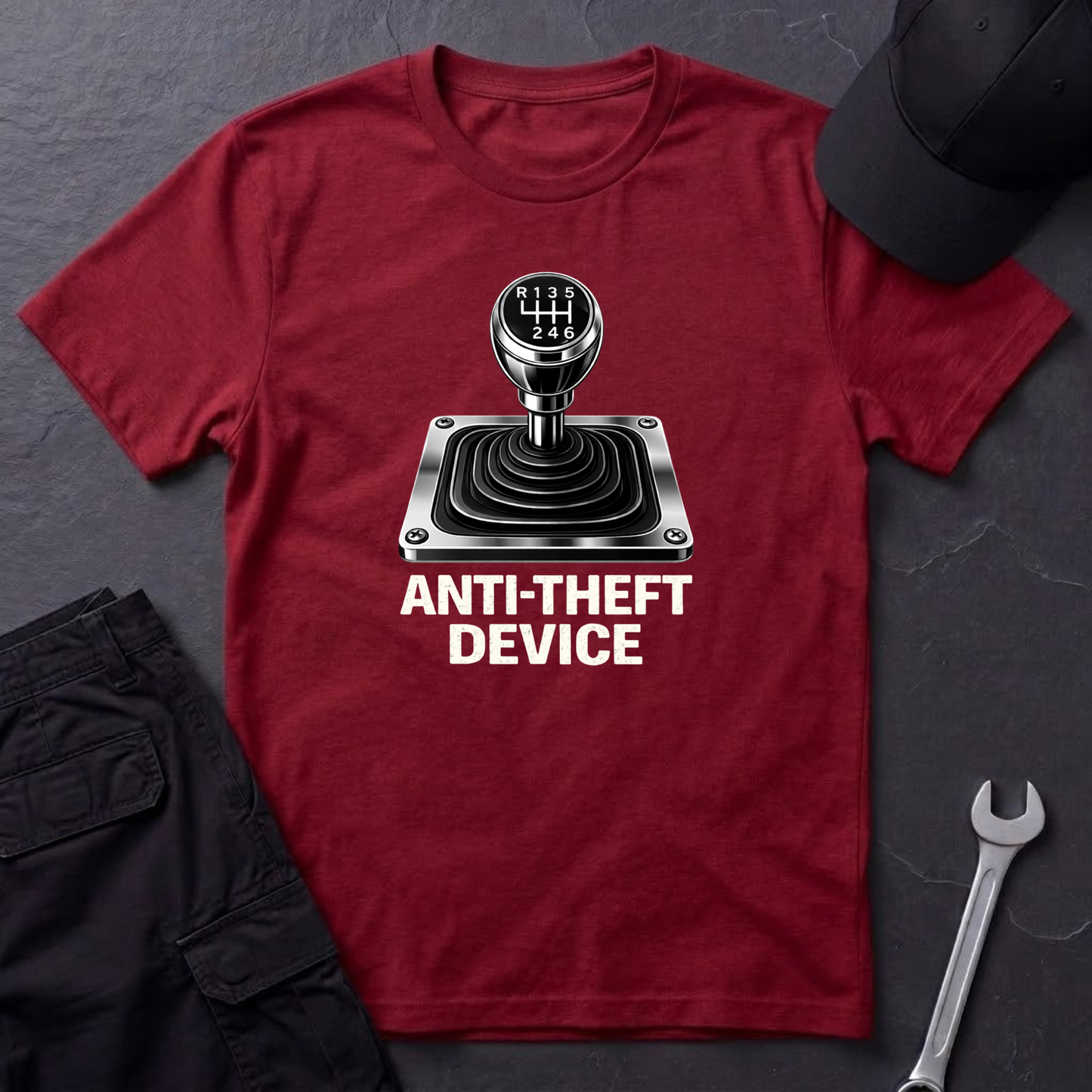 Anti-Theft Device Stickshift T-Shirt