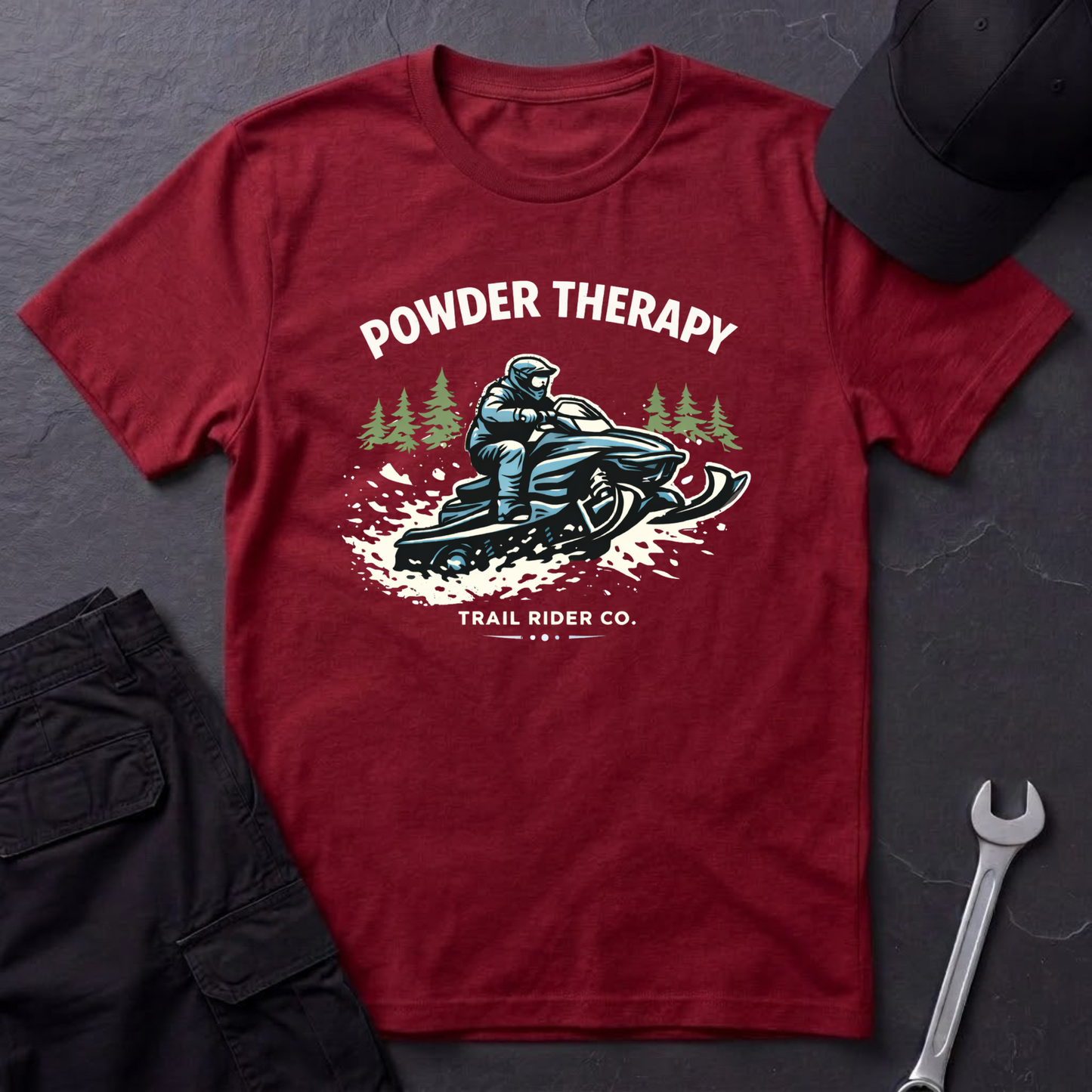 Powder Therapy Snowmobile T-Shirt