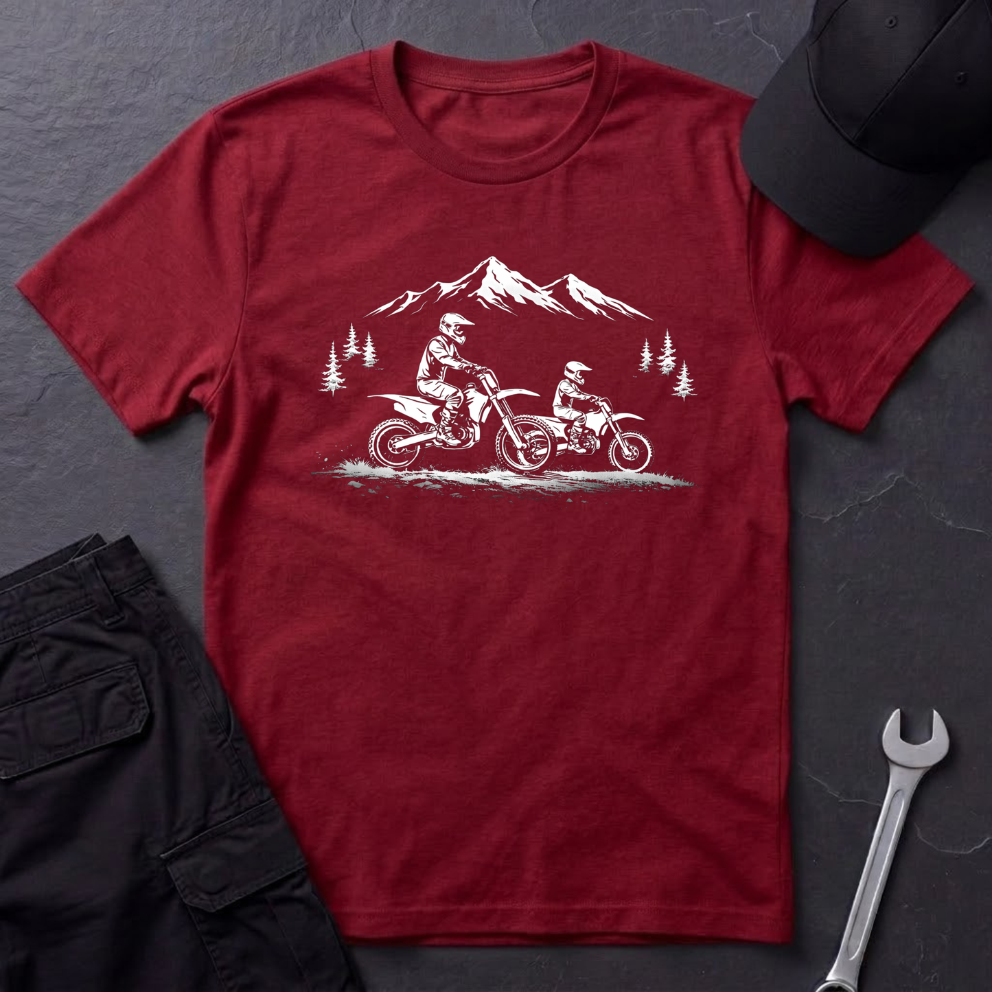 Parent Child Dirtbikes light T-Shirt