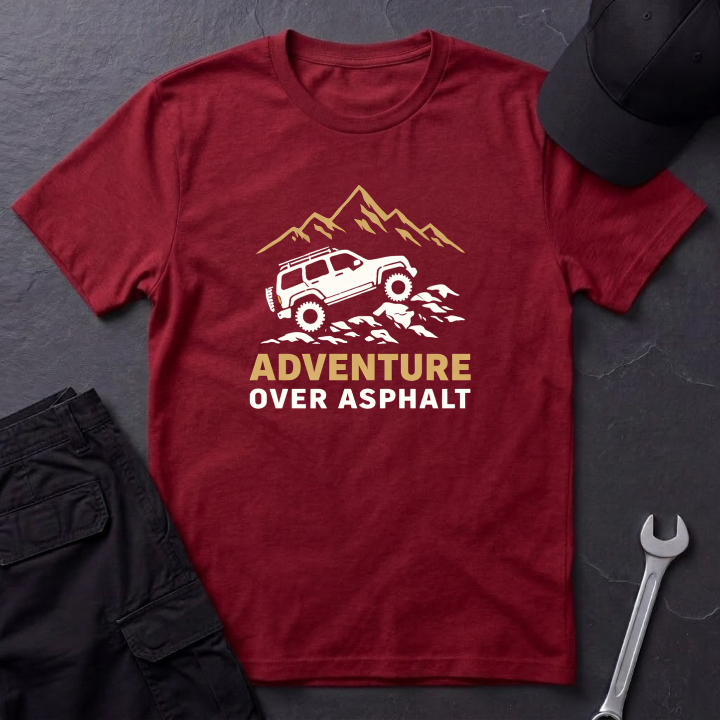 Adventure Over Asphalt T-Shirt