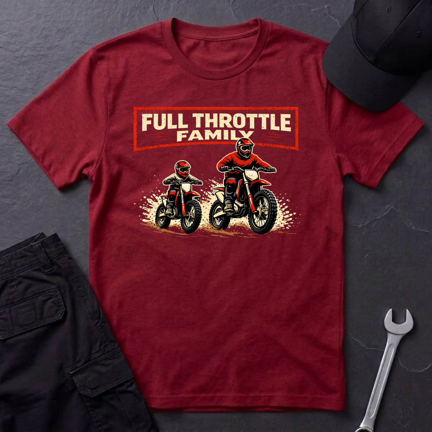 Full Throttle Family Dirtbikes T-Shirt