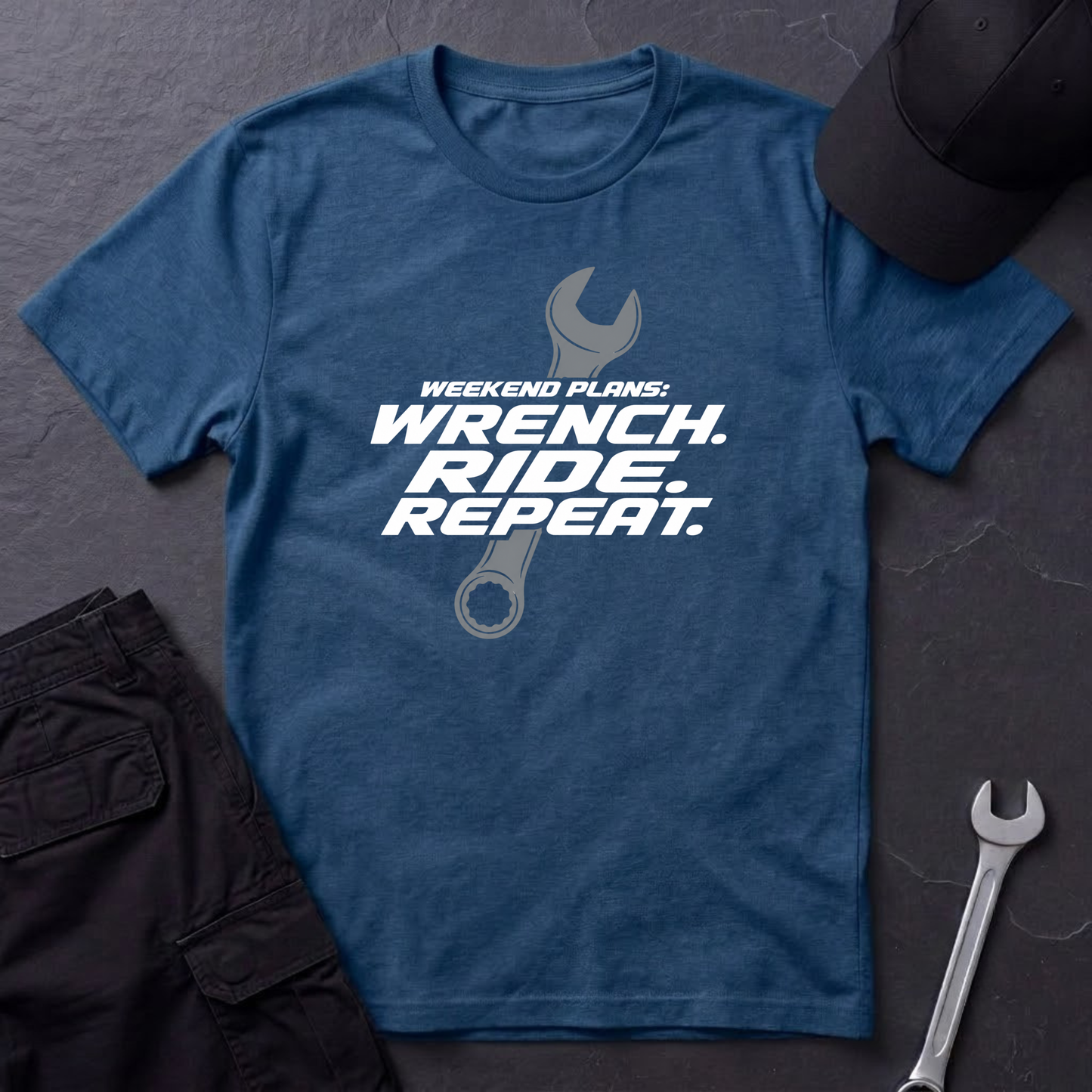 Wrench. Ride. Repeat. T-Shirt