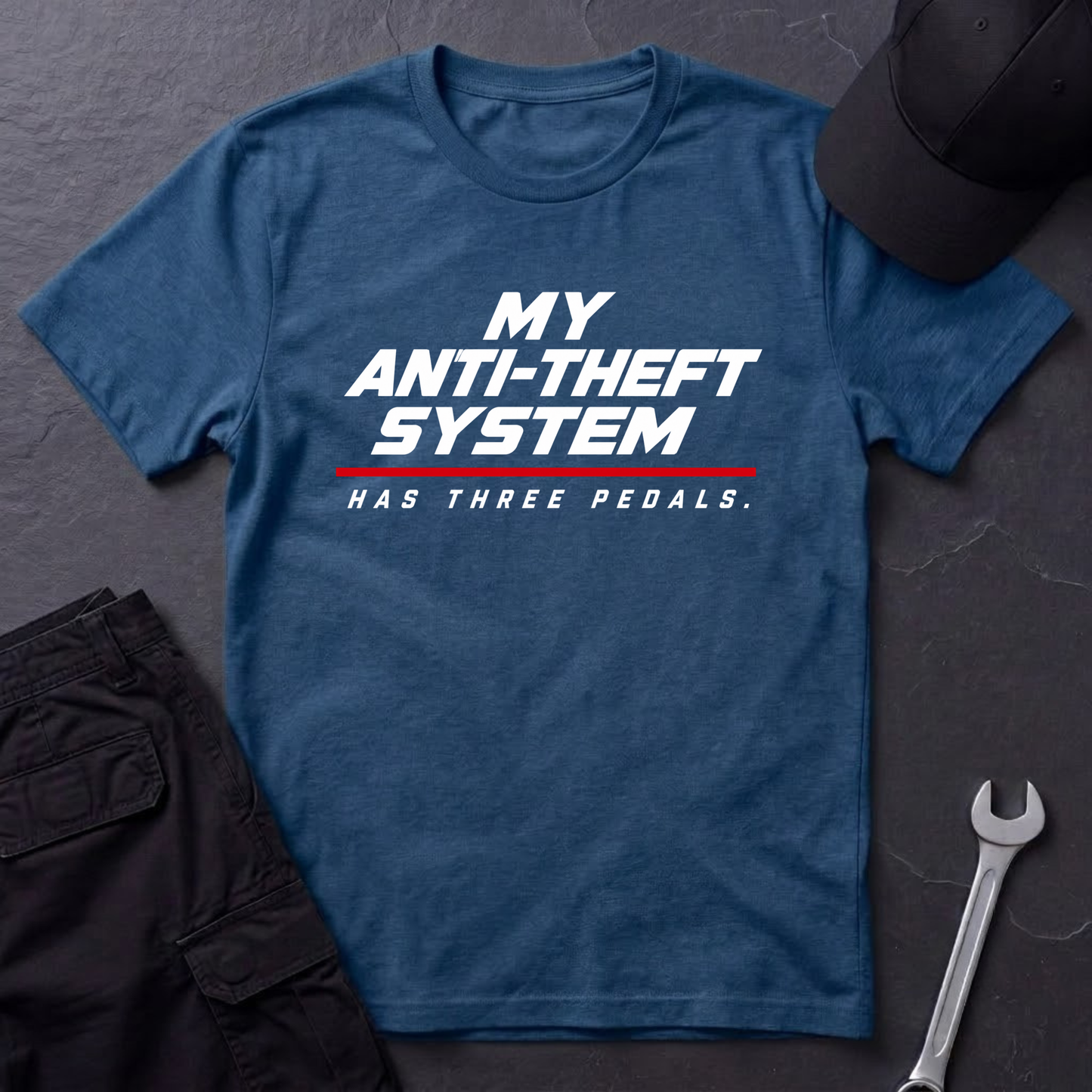 Anti-Theft System. T-Shirt