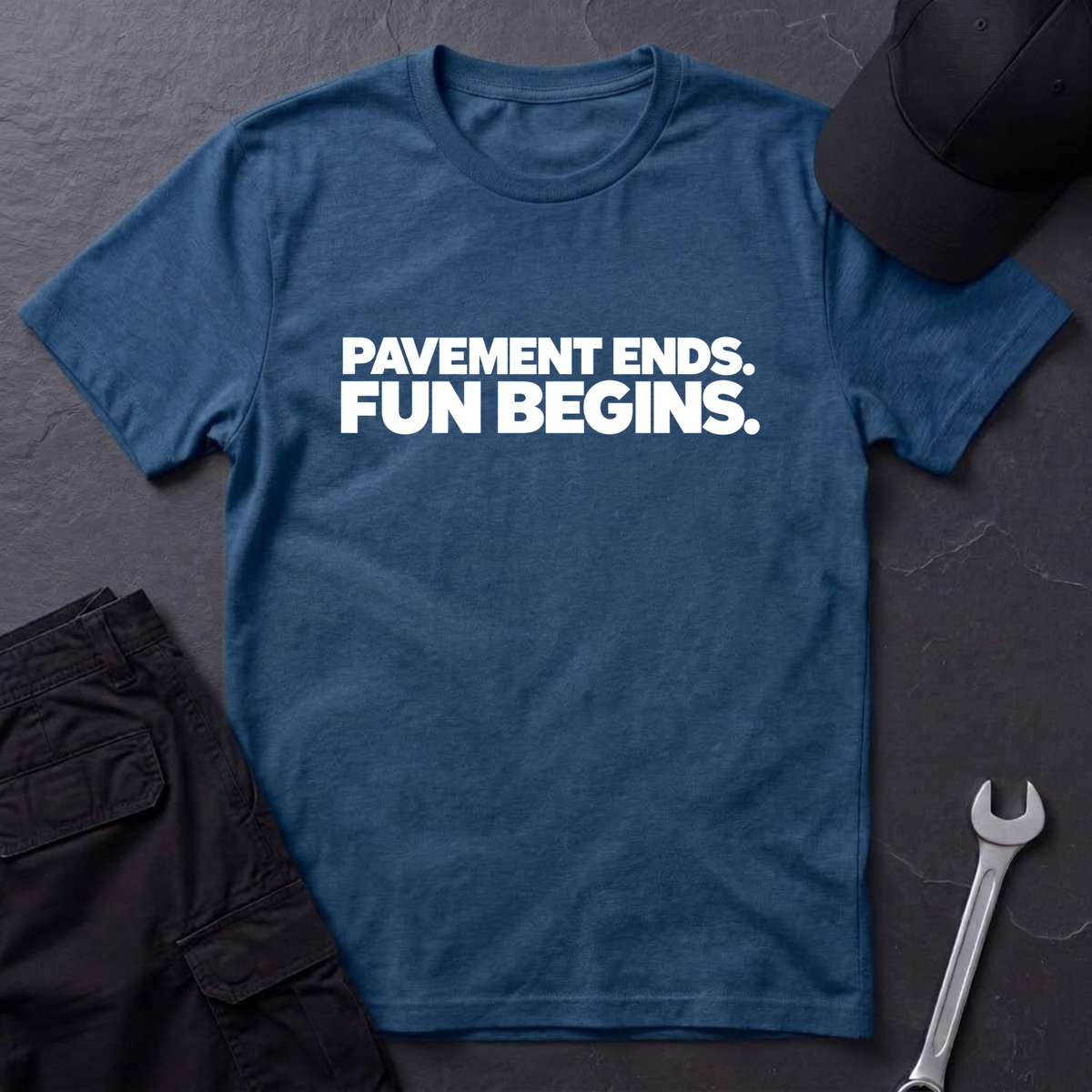 Pavement Ends. T-Shirt