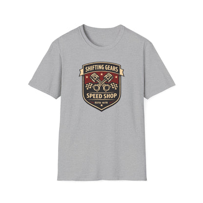 Shifting Gears Speed Shop  T-Shirt