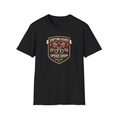 Shifting Gears Speed Shop  T-Shirt