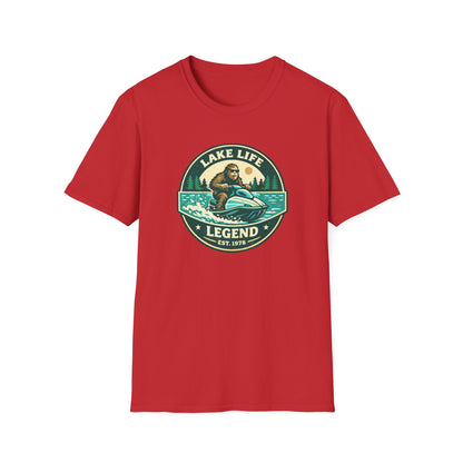 Bigfoot Jetski Lake Life T-Shirt