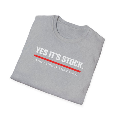 Yes, It's Stock white T-Shirt