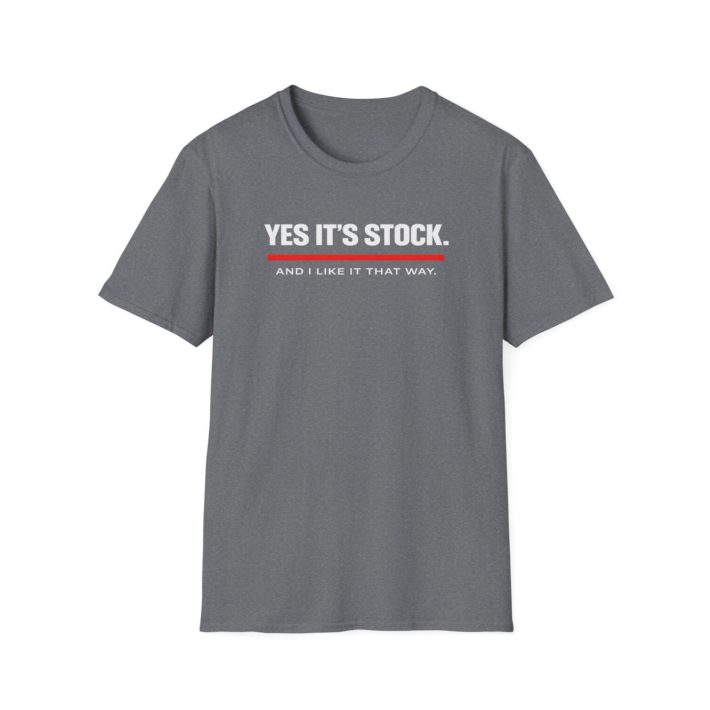 Yes, It's Stock white T-Shirt