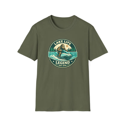 Bigfoot Jetski Lake Life T-Shirt