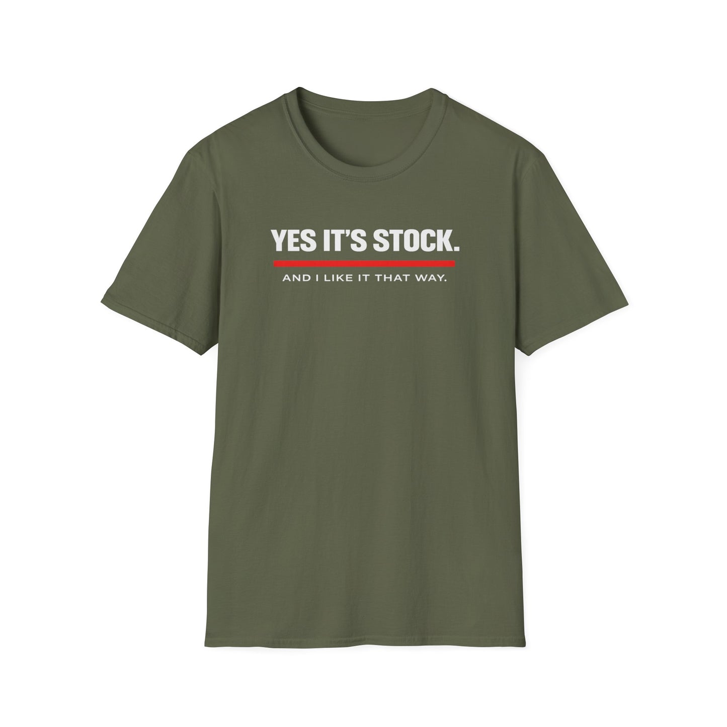 Yes, It's Stock white T-Shirt