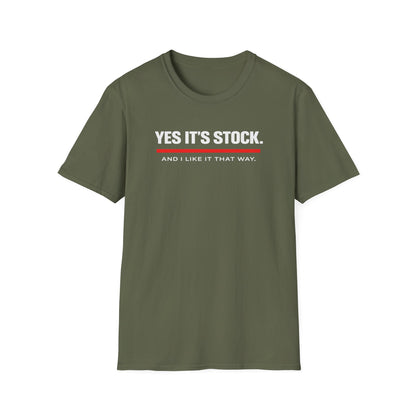 Yes, It's Stock white T-Shirt