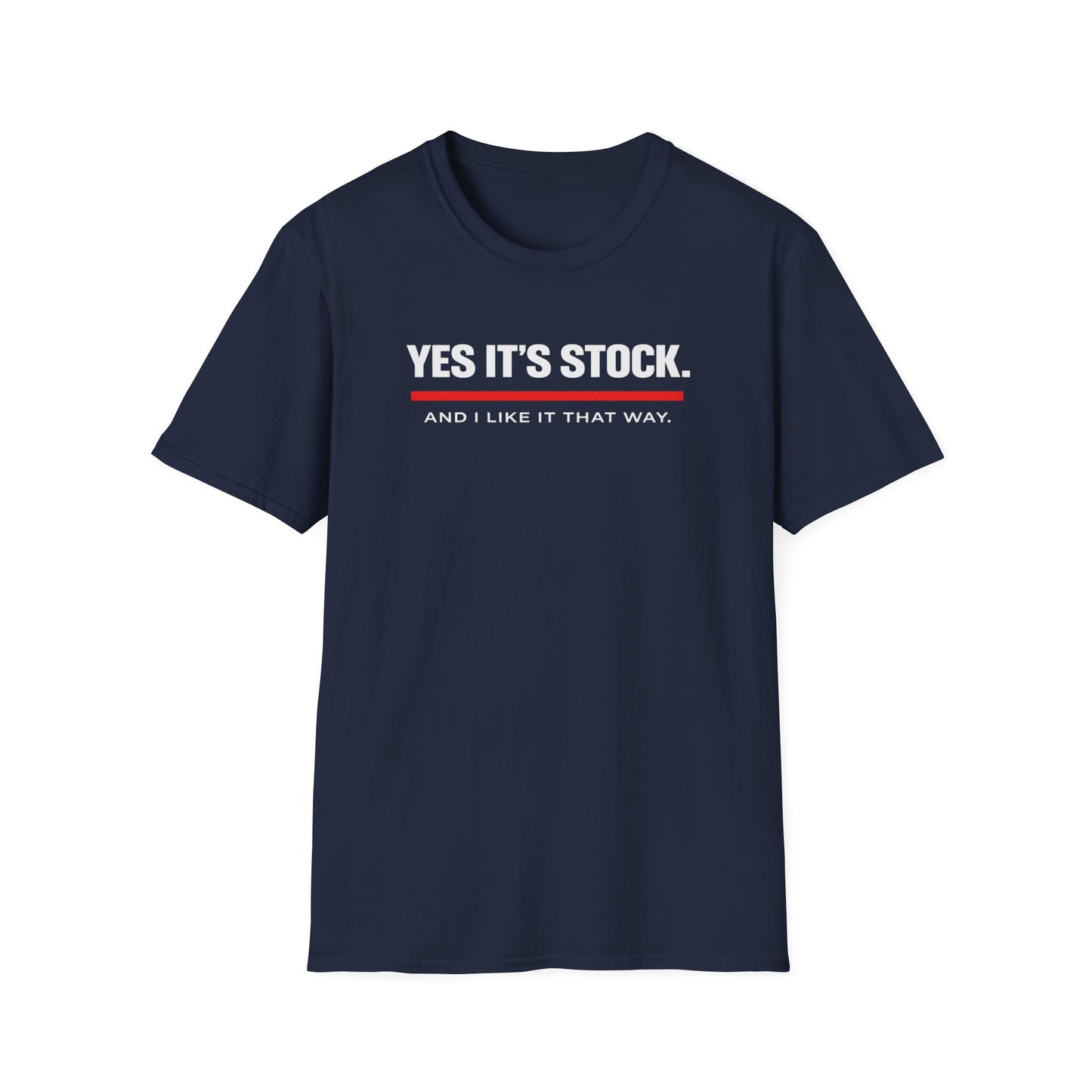 Yes, It's Stock white T-Shirt