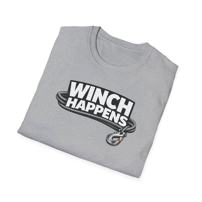 Winch Happens typography  T-Shirt