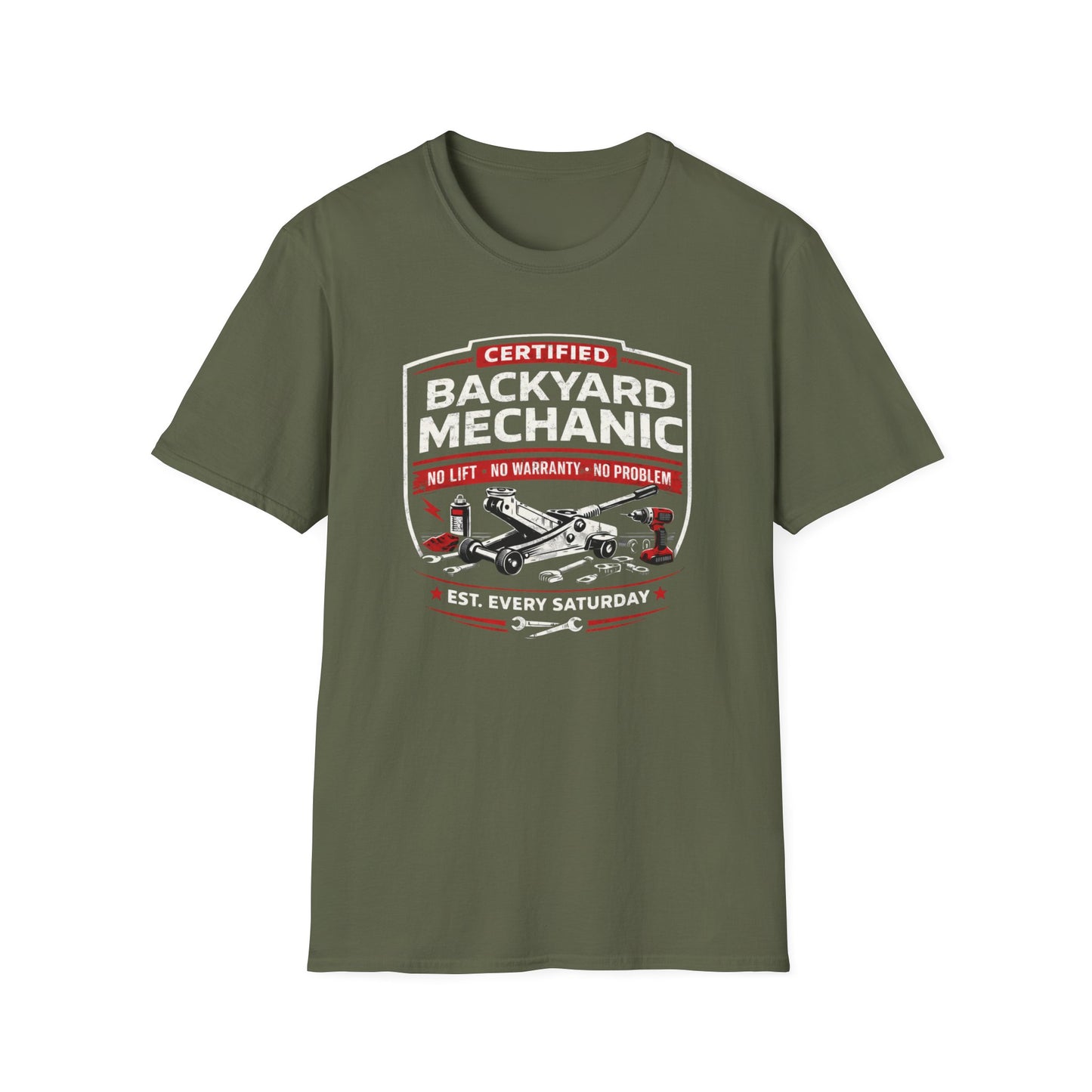 Backyard Mechanic Badge T-Shirt
