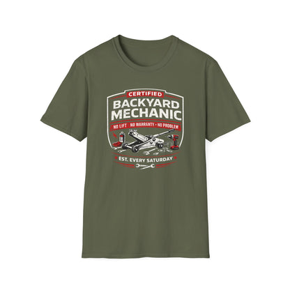 Backyard Mechanic Badge T-Shirt
