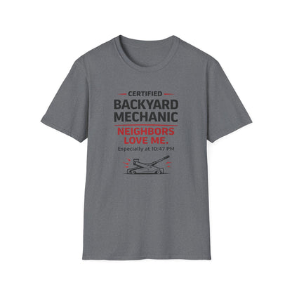 Backyard Mechanic black print T-Shirt