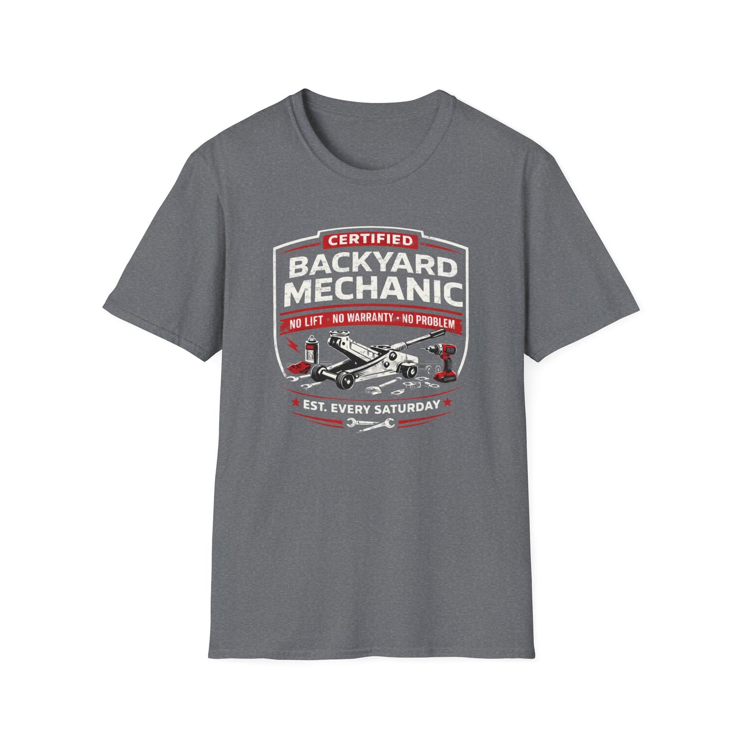 Backyard Mechanic Badge T-Shirt