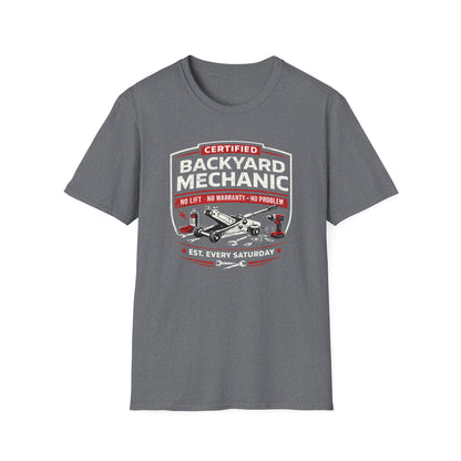 Backyard Mechanic Badge T-Shirt