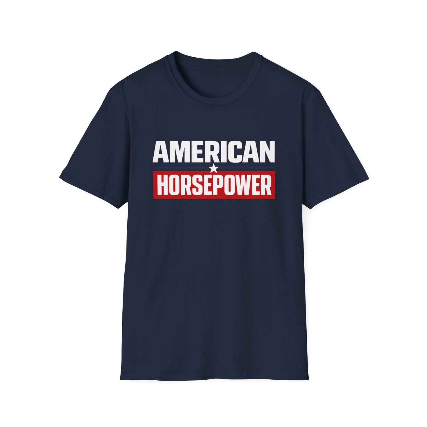 American Horsepower Typography T-Shirt