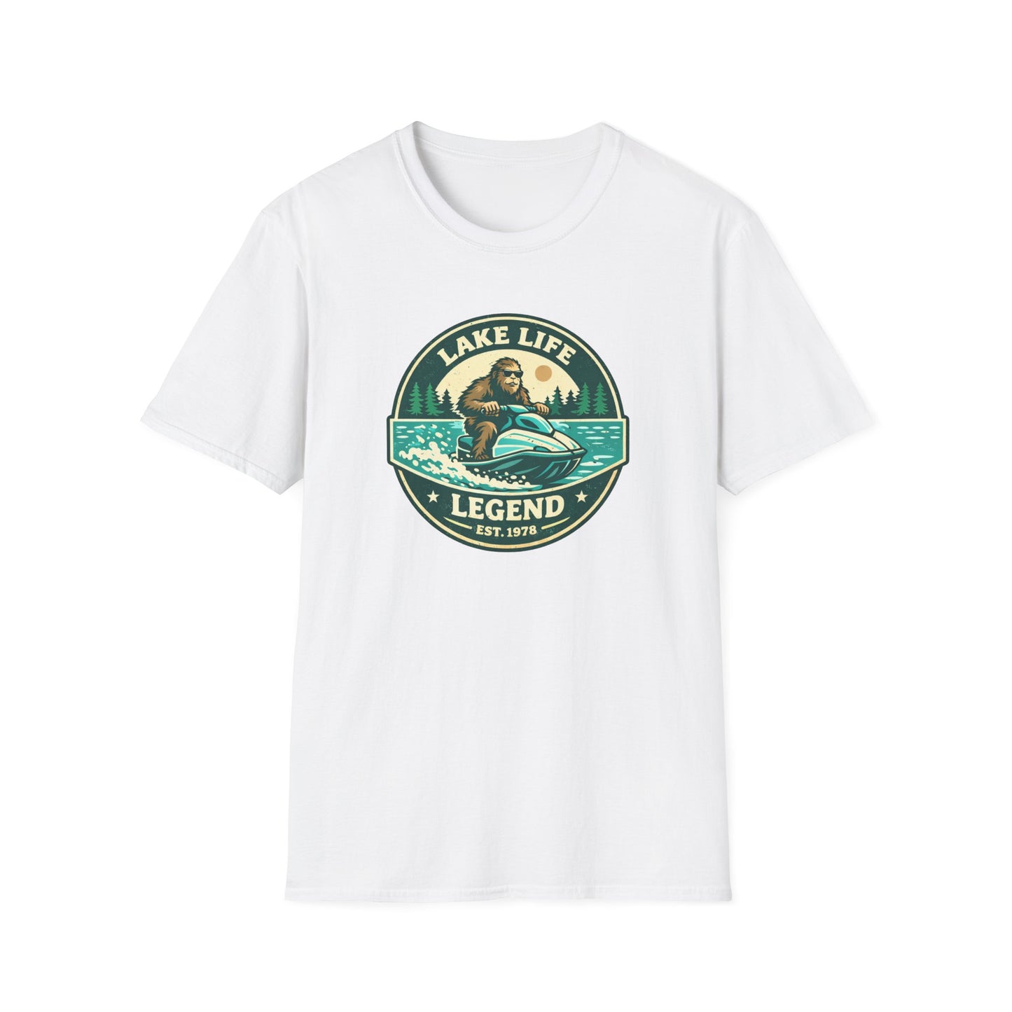 Bigfoot Jetski Lake Life T-Shirt