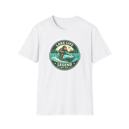 Bigfoot Jetski Lake Life T-Shirt