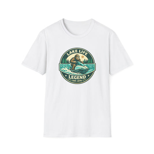 Bigfoot Jetski Lake Life T-Shirt