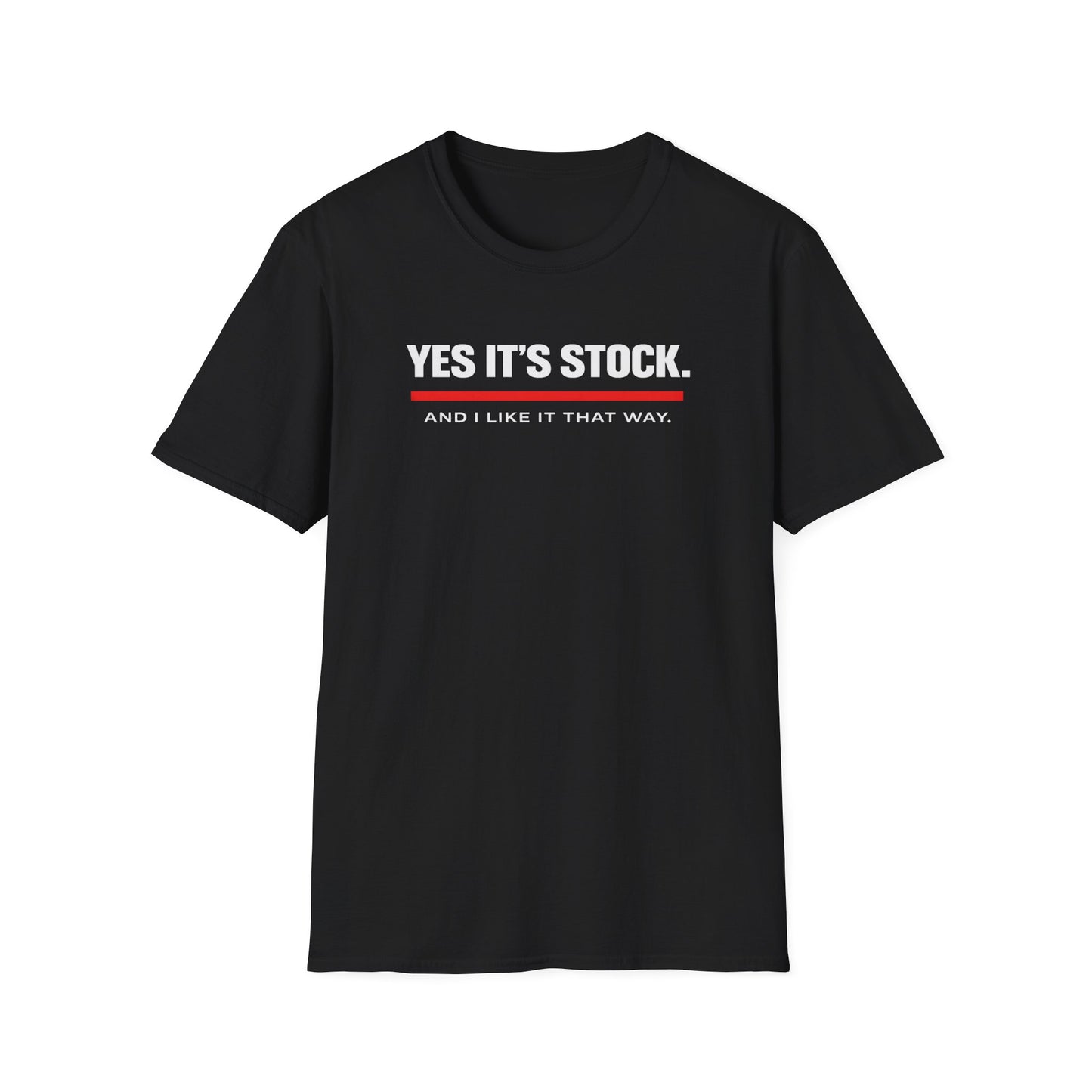 Yes, It's Stock white T-Shirt