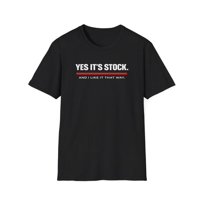 Yes, It's Stock white T-Shirt