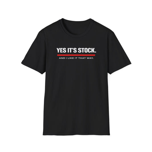 Yes, It's Stock white T-Shirt