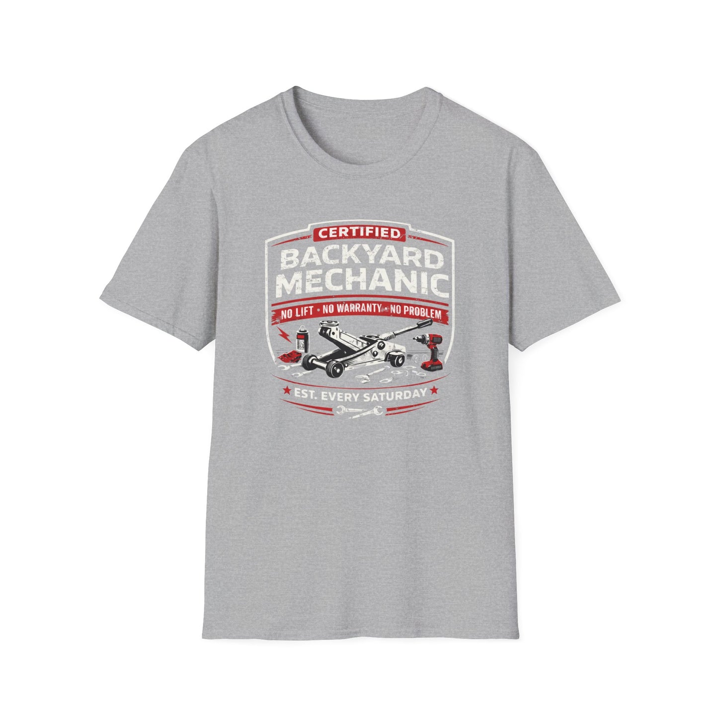Backyard Mechanic Badge T-Shirt