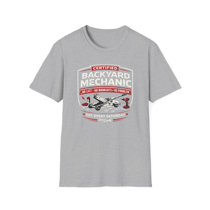 Backyard Mechanic Badge T-Shirt