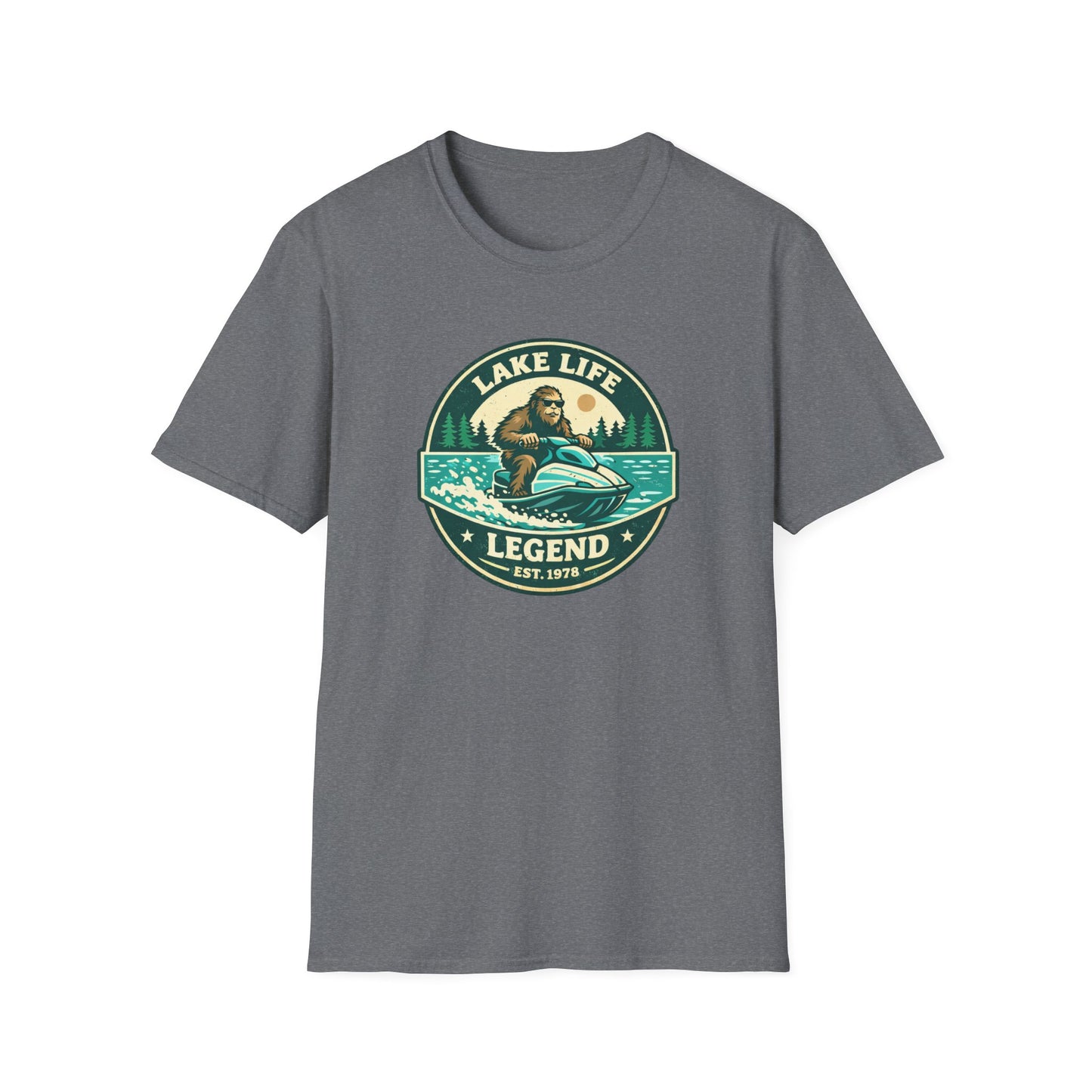 Bigfoot Jetski Lake Life T-Shirt