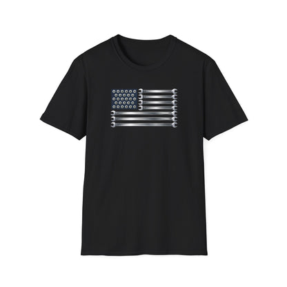 Wrenches American Flag  T-Shirt