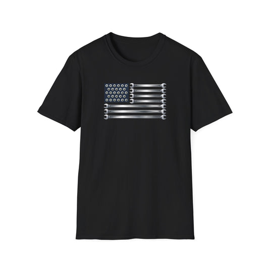 Wrenches American Flag  T-Shirt