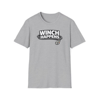 Winch Happens typography  T-Shirt
