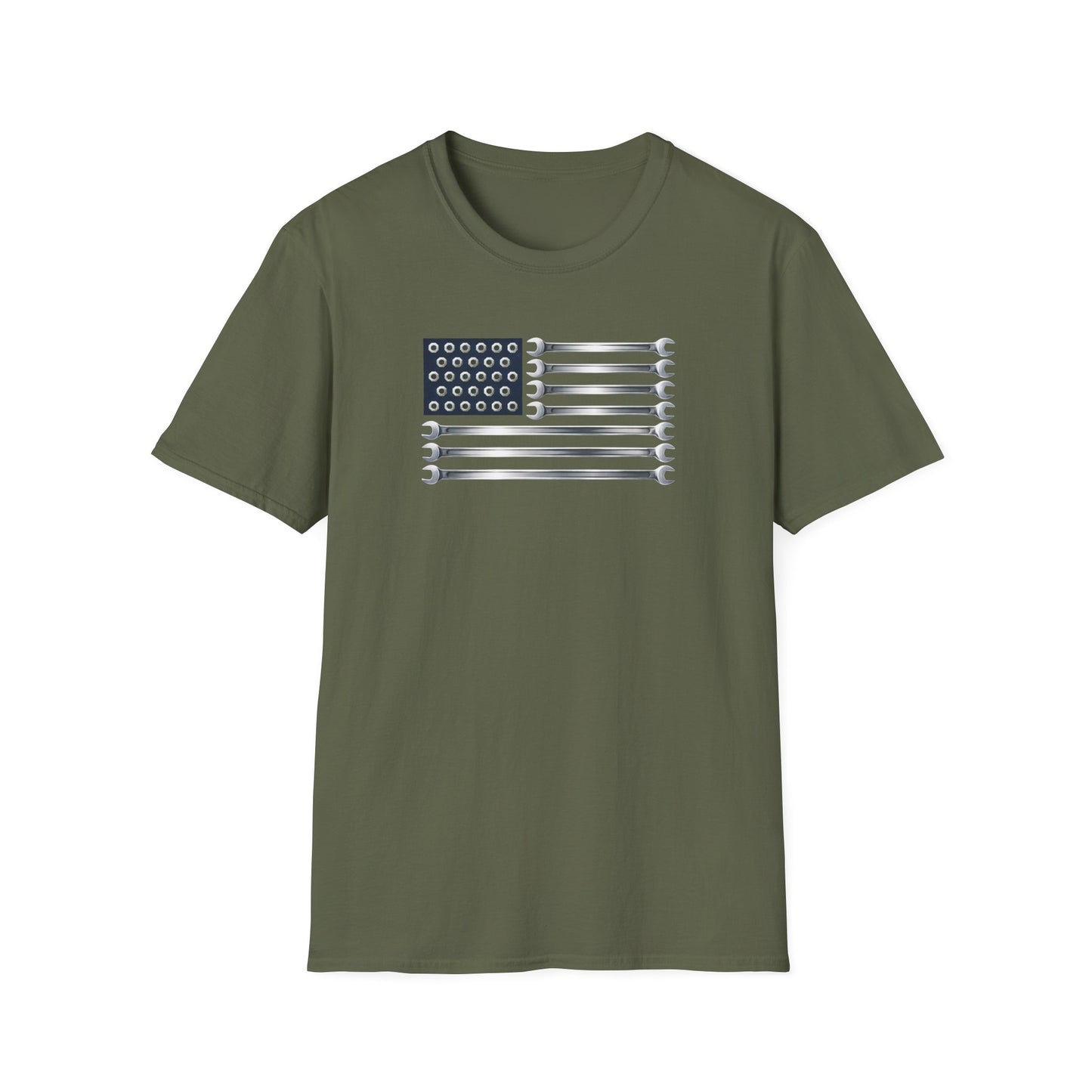 Wrenches American Flag  T-Shirt