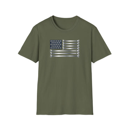 Wrenches American Flag  T-Shirt