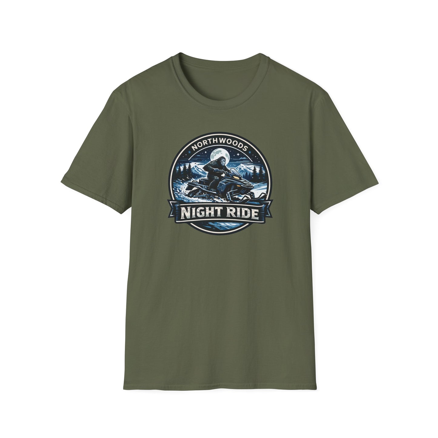 Sasquatch Snowmobile Night Ride  T-Shirt