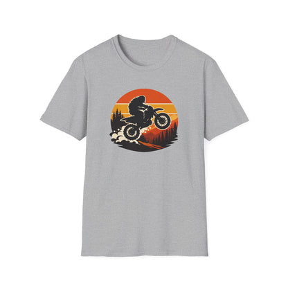 Bigfoot Dirtbike Sunset T-Shirt